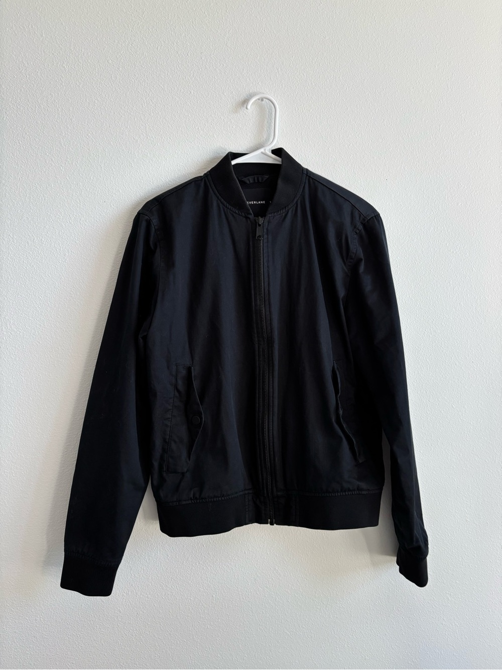 Everlane - The Bomber Jacket, Black, Size Small
